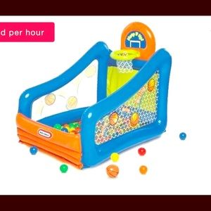 New Little Tikes Inflatable Hoop Ball Pit Play Pit